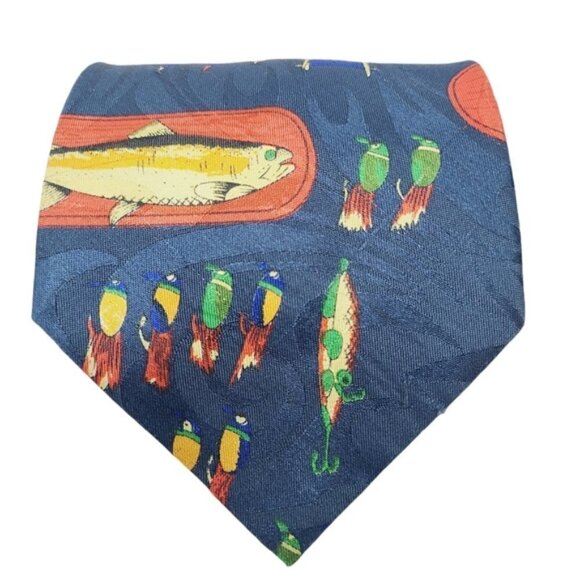 Beverly Hills Polo Club | Fishing Hook Themed Tie (One Size) - Picture 1 of 14